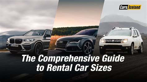 Compare Rental Car Sizes and Classes – United States